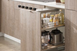 Pull-Out Base Kitchen Cabinet Pantry