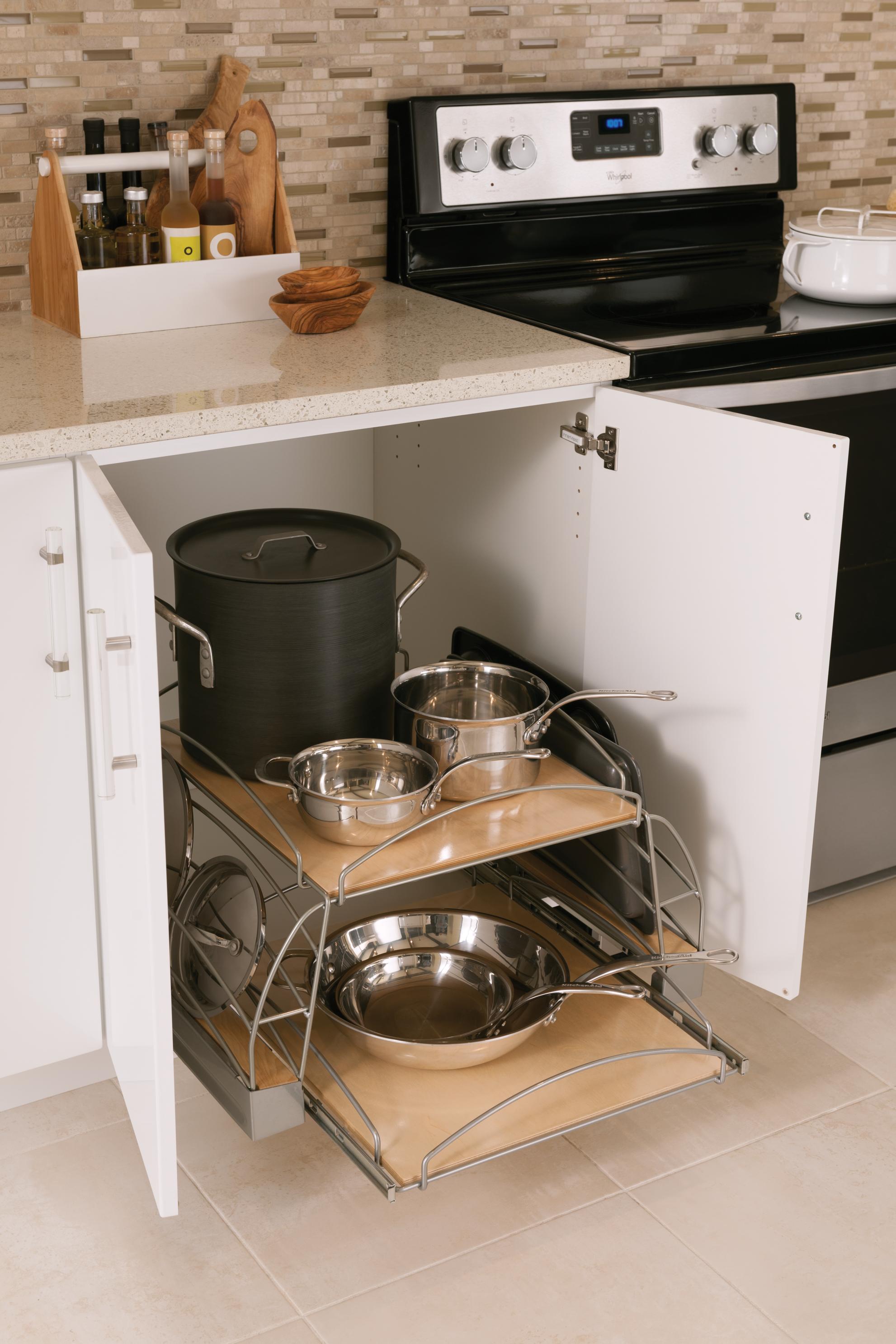 KraftMaid Full Access Base with Pots and Pans Storage Kit
