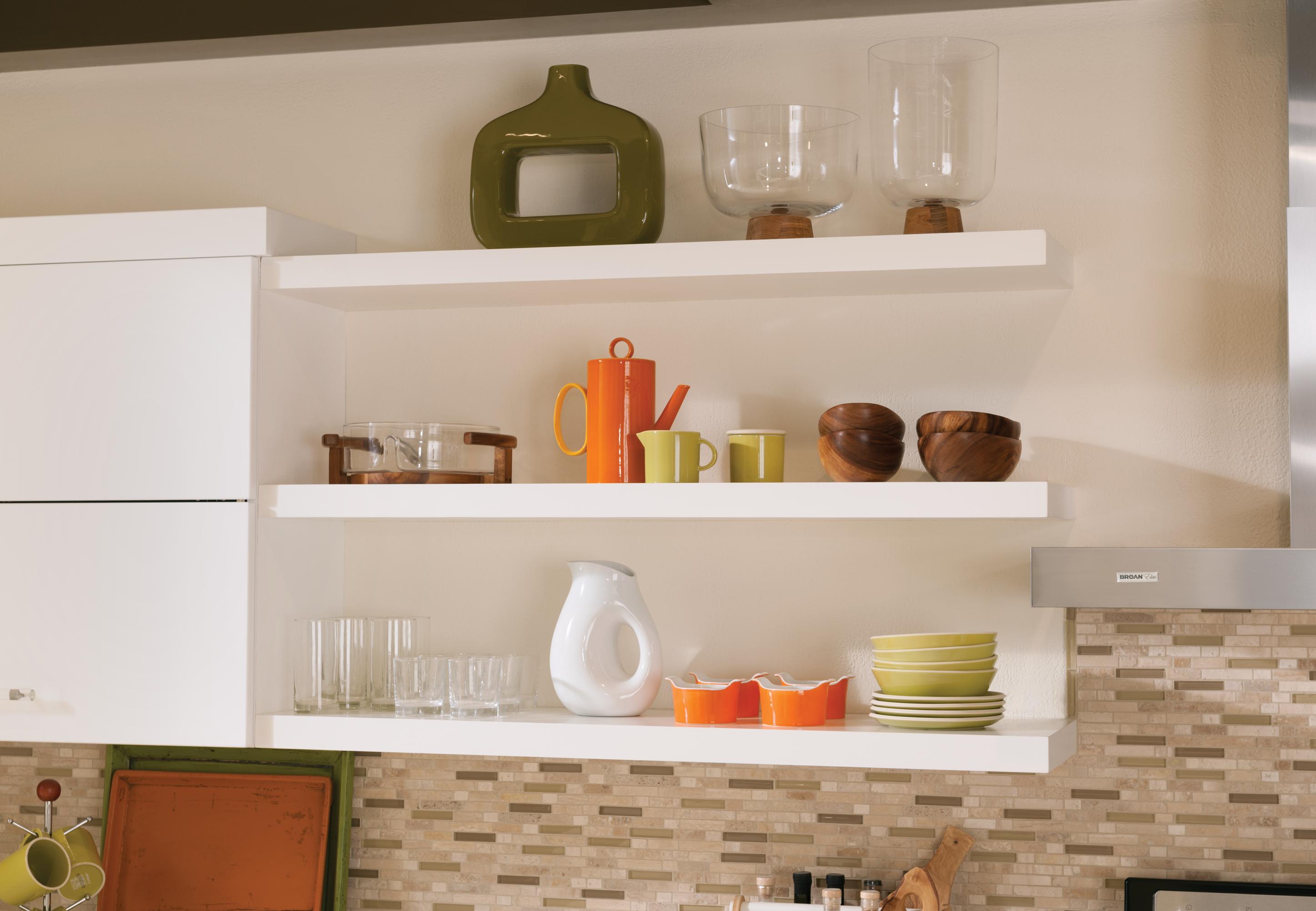 KraftMaid Full Access Floating Shelves
